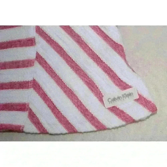 Calvin Klein Performance Striped Hoodie Nautical Beach Classy Y2K Women's Size M - Picture 13 of 13